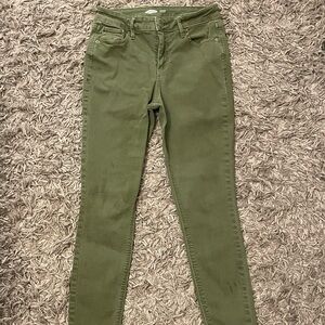 Olive Green Old Navy Rockstar Super Skinny Jeans